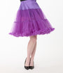 Unique Vintage 1950s Style Purple Ruffled Petticoat Crinoline