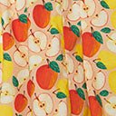 Unique Vintage 1950s Yellow & Red Apple Print Halter Swing Dress - Unique Vintage - Womens, DRESSES, SWING