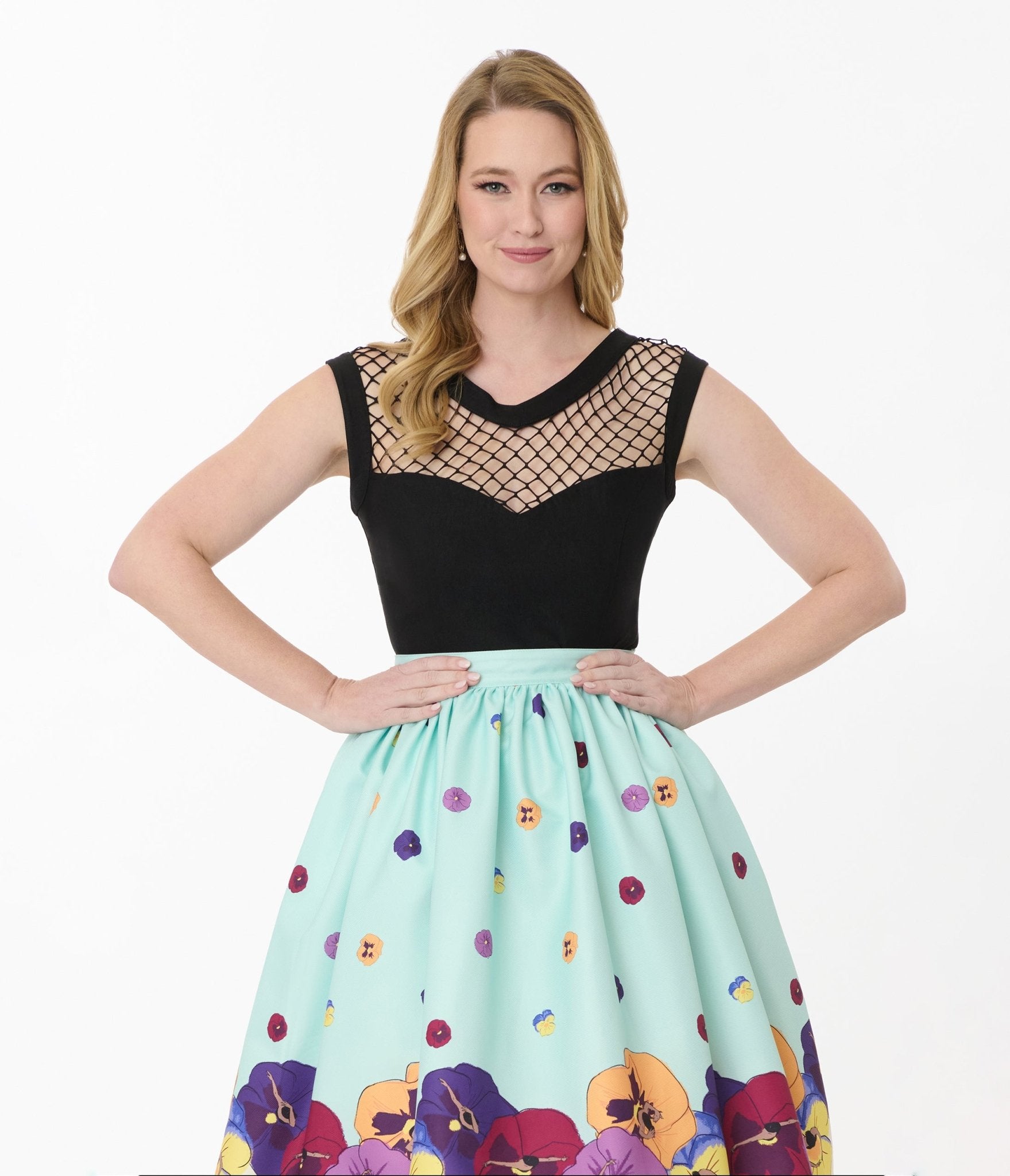 Unique Vintage Black Diamond Cable Top - Unique Vintage - Womens, TOPS, WOVEN TOPS