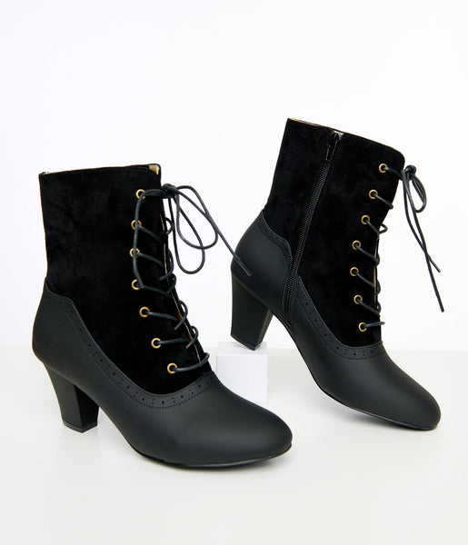 Unique black booties new arrivals