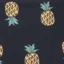 Unique Vintage Plus Size Black & Pineapple Print Alice Swim Skirt - Unique Vintage - Womens, SWIM, BOTTOM