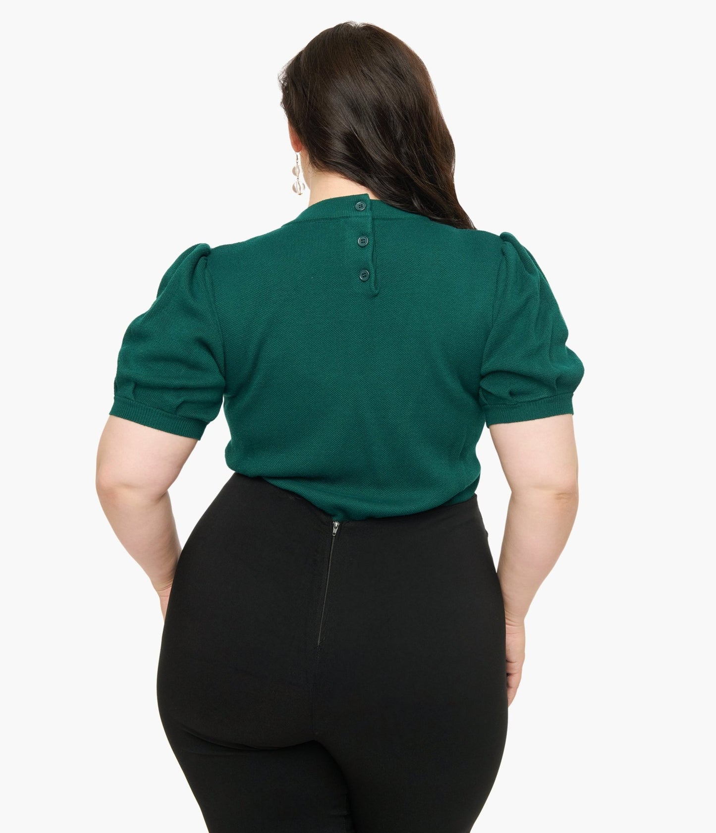 Unique Vintage Plus Size Green Fox Fair Isle Paige Sweater - Unique Vintage - Womens, TOPS, SWEATERS