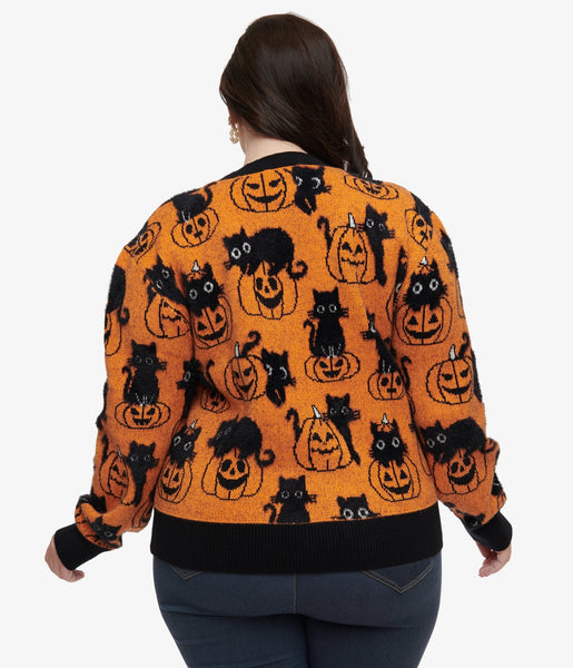 Plus size cat sweater clearance