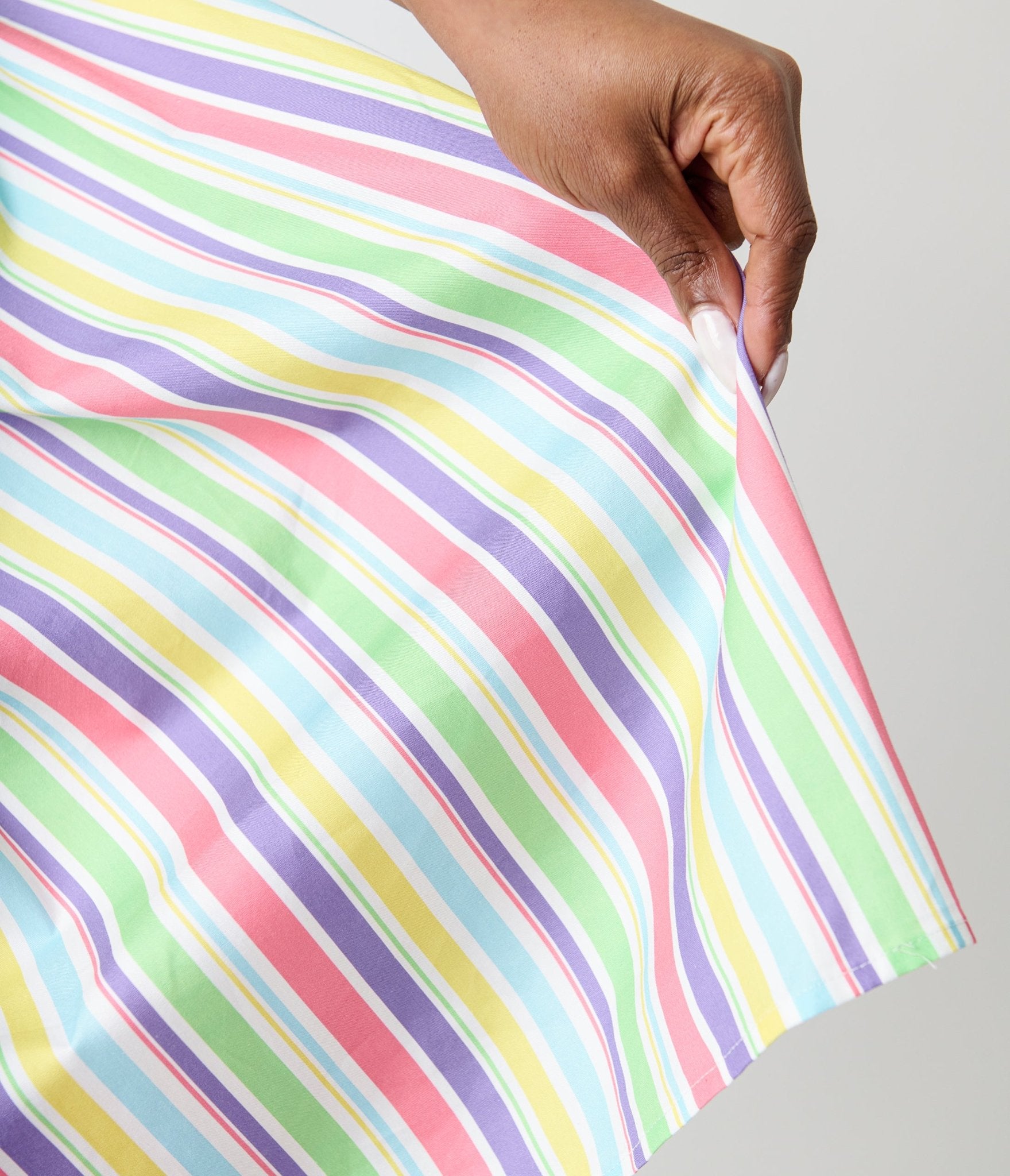 Unique Vintage Plus Size Rainbow Pastel Stripe Dapper Dan Bow Swing Dress - Unique Vintage - Womens, DRESSES, SWING