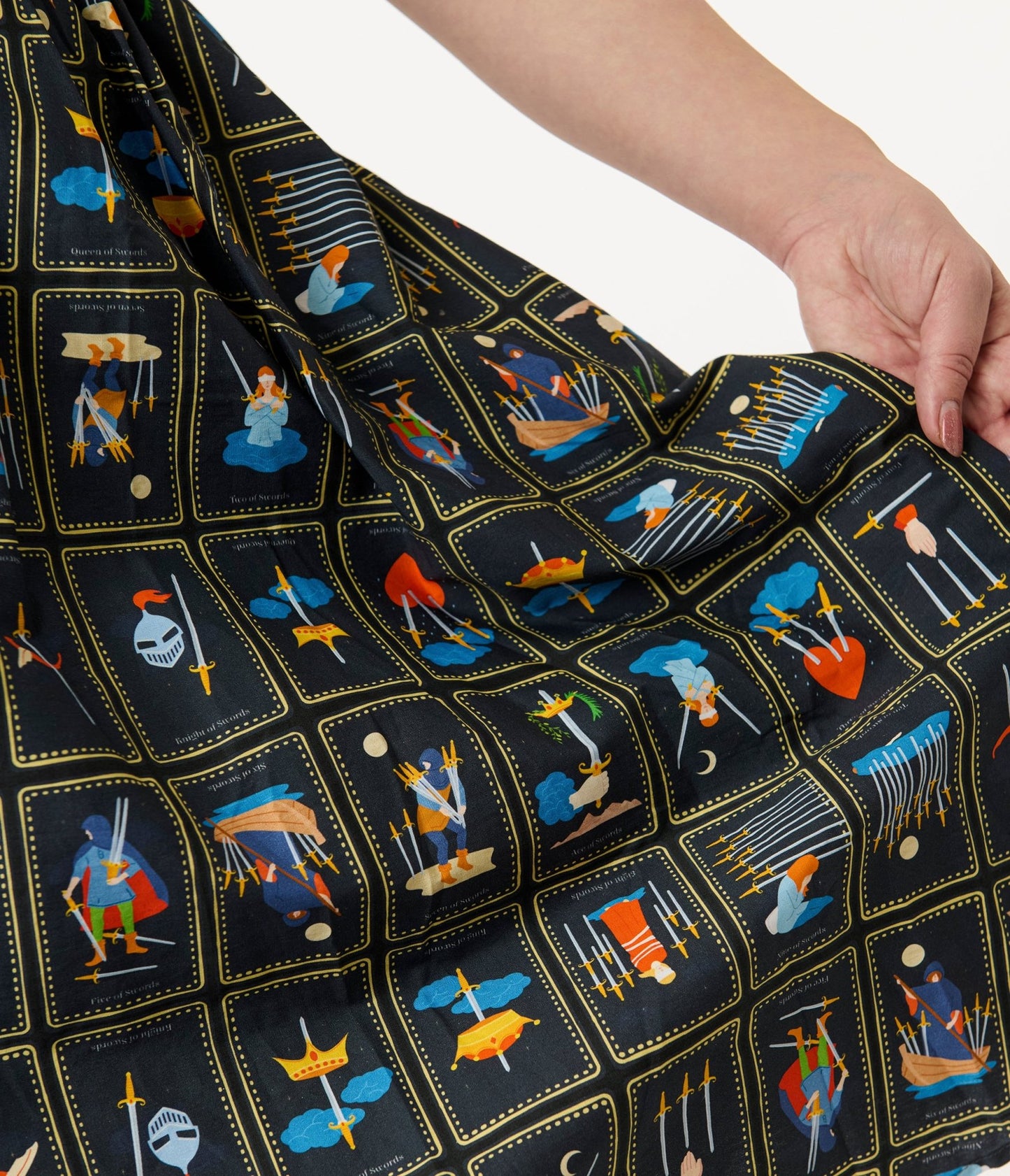 Unique Vintage Plus Size Tarot Cards Sleeveless Cotton Swing Dress - Unique Vintage - Womens, DRESSES, SWING