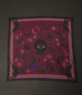 Unique Vintage Purple & Black Mystical Icons Hair Scarf