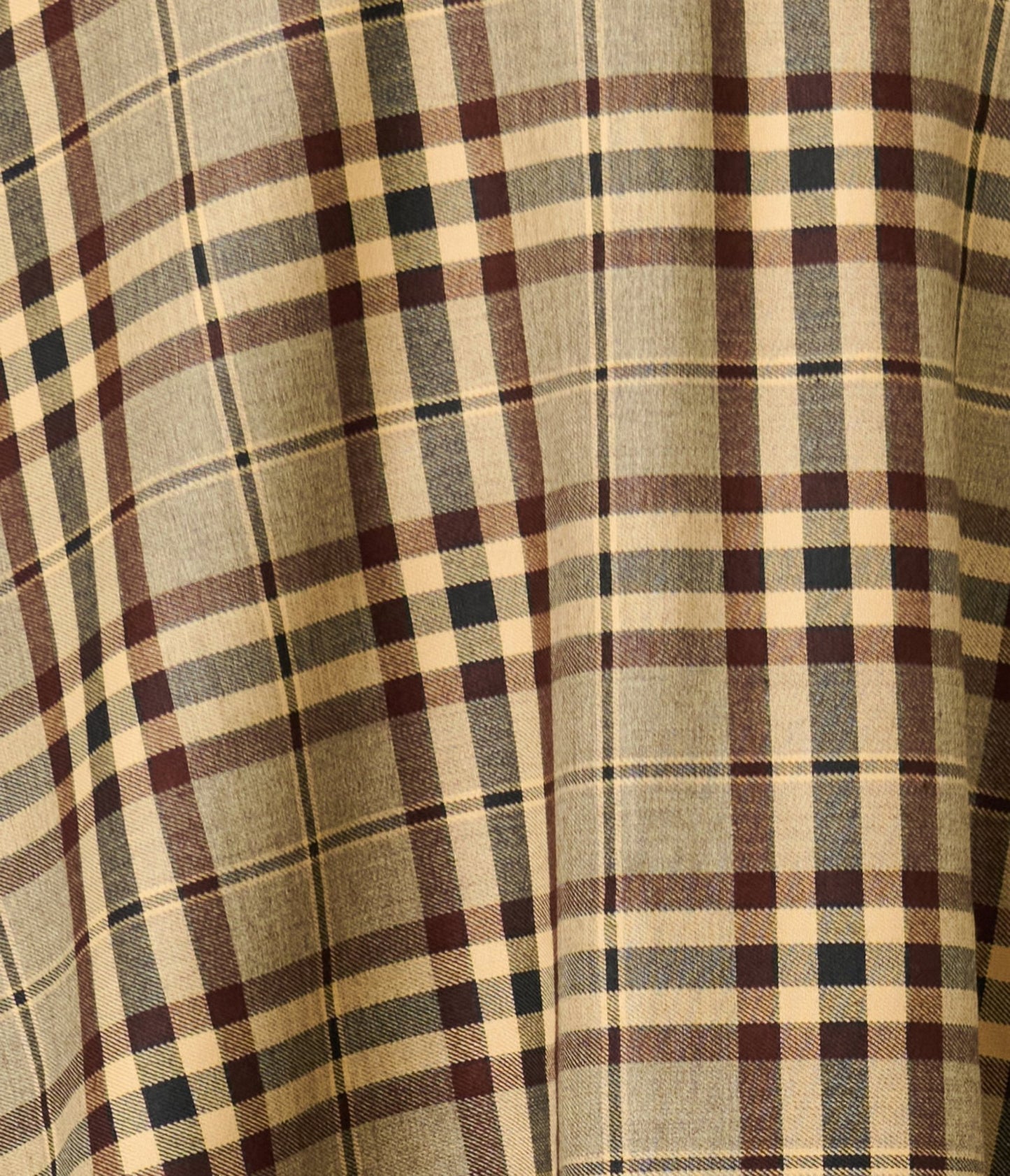 Unique Vintage Tan Plaid Vivian Swing Skirt - Unique Vintage - Womens, BOTTOMS, SKIRTS