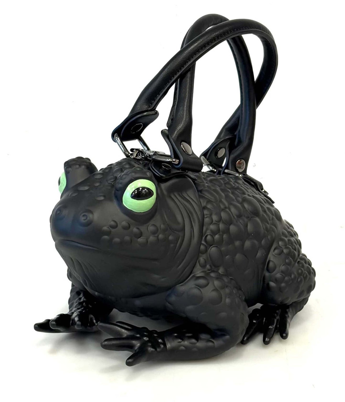 Windy Willow Black & Green Glow in the Dark Eye Toad Bag - Unique Vintage - Womens, ACCESSORIES, HANDBAGS