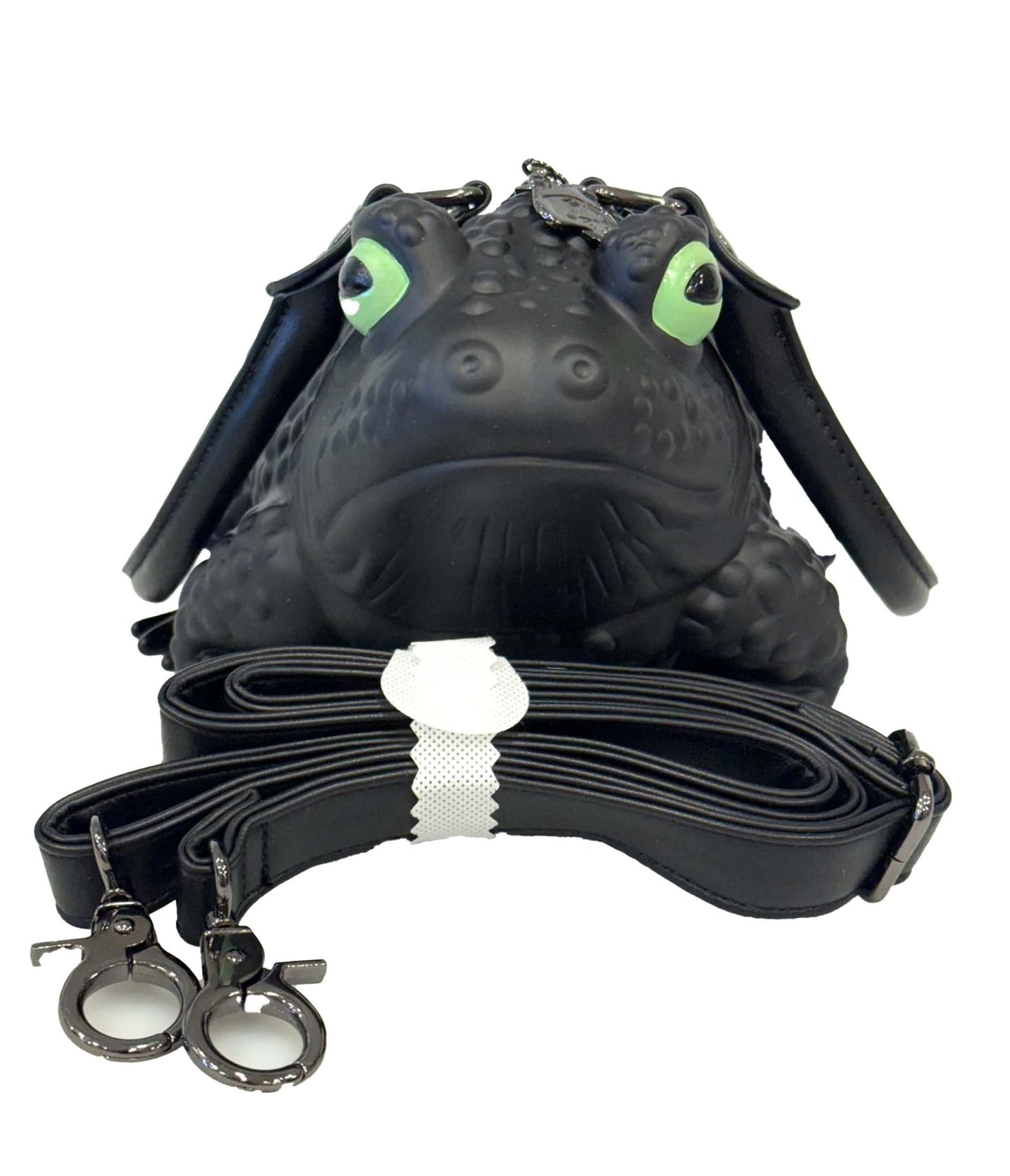 Windy Willow Black & Green Glow in the Dark Eye Toad Bag - Unique Vintage - Womens, ACCESSORIES, HANDBAGS