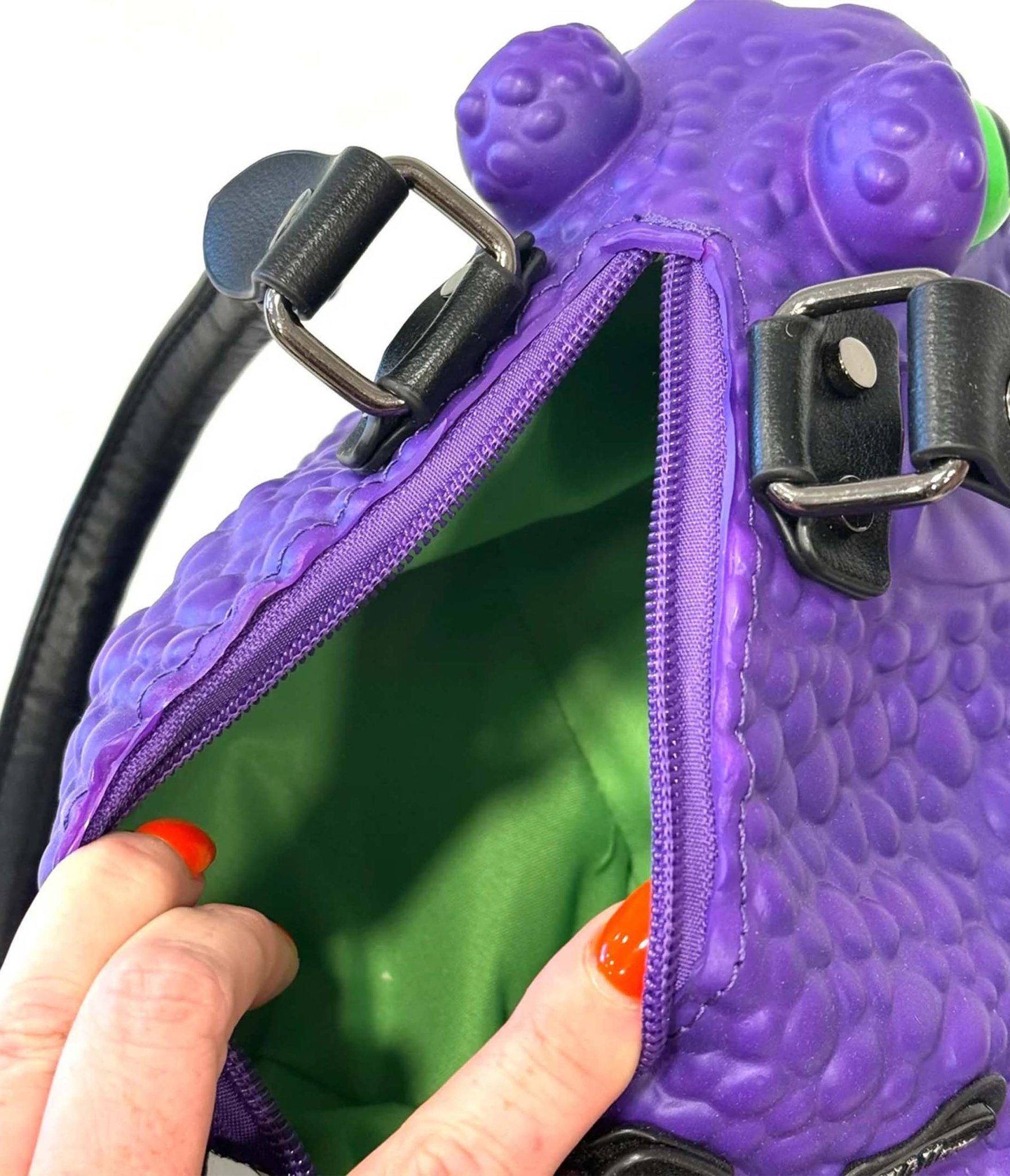 Windy Willow Dark Purple Toad Bag - Unique Vintage - Womens, ACCESSORIES, HANDBAGS