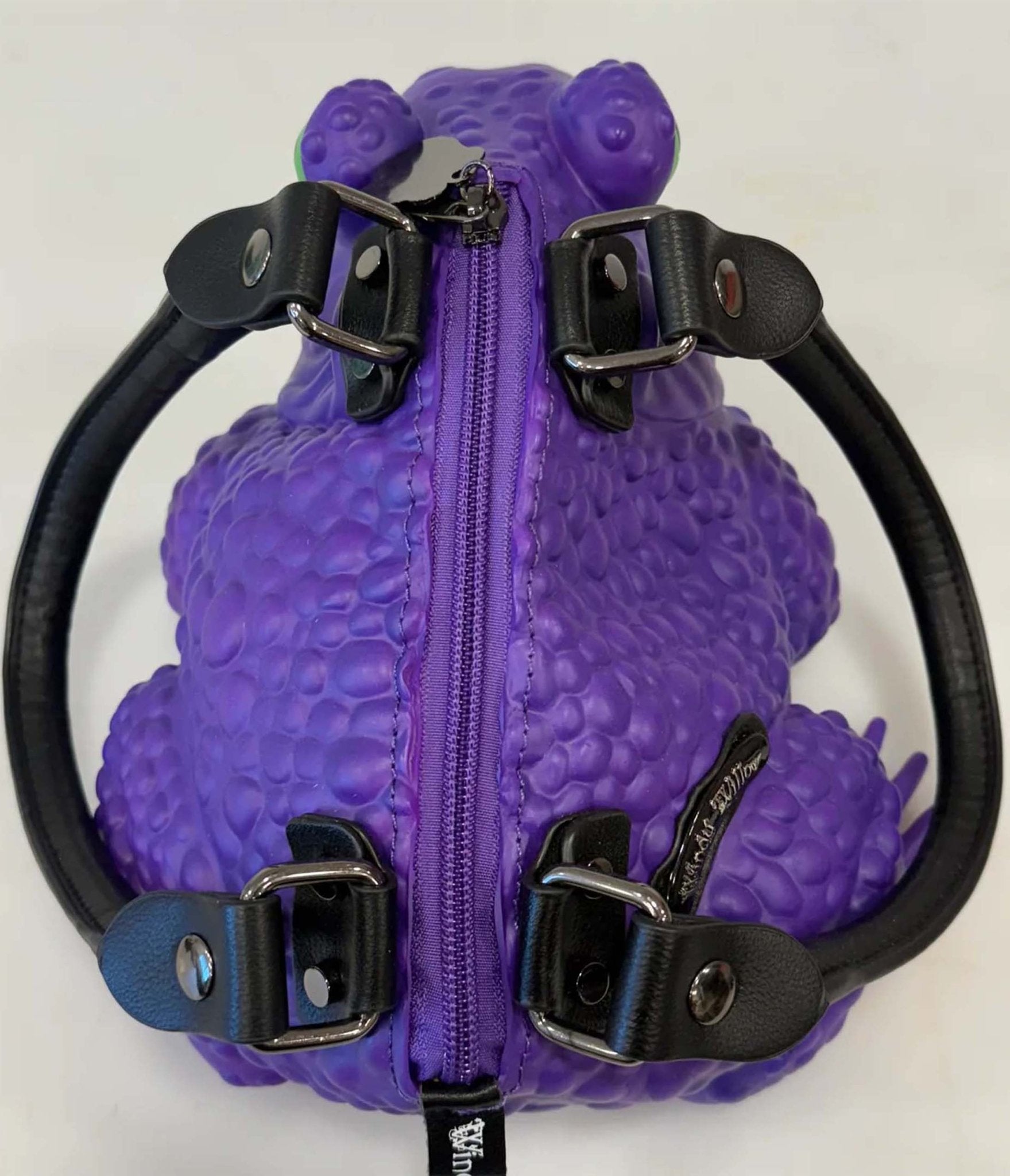 Windy Willow Dark Purple Toad Bag - Unique Vintage - Womens, ACCESSORIES, HANDBAGS