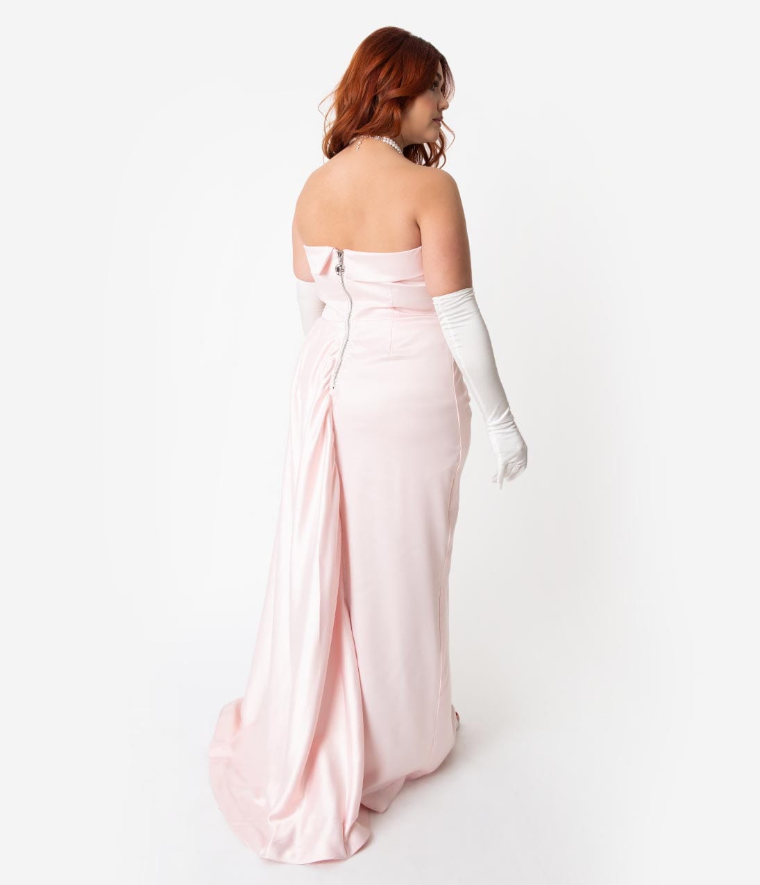 Barbie Pink Satin Strapless Enchanted Evening Gown - Unique Vintage - Womens, DRESSES, PROM AND SPECIAL OCCASION