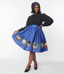 Beetlejuice x Unique Vintage Beetlejuice Characters Gellar Swing Skirt