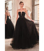 Cinderella Divine  Black Glitter Bodice & Tulle Prom Ball Gown