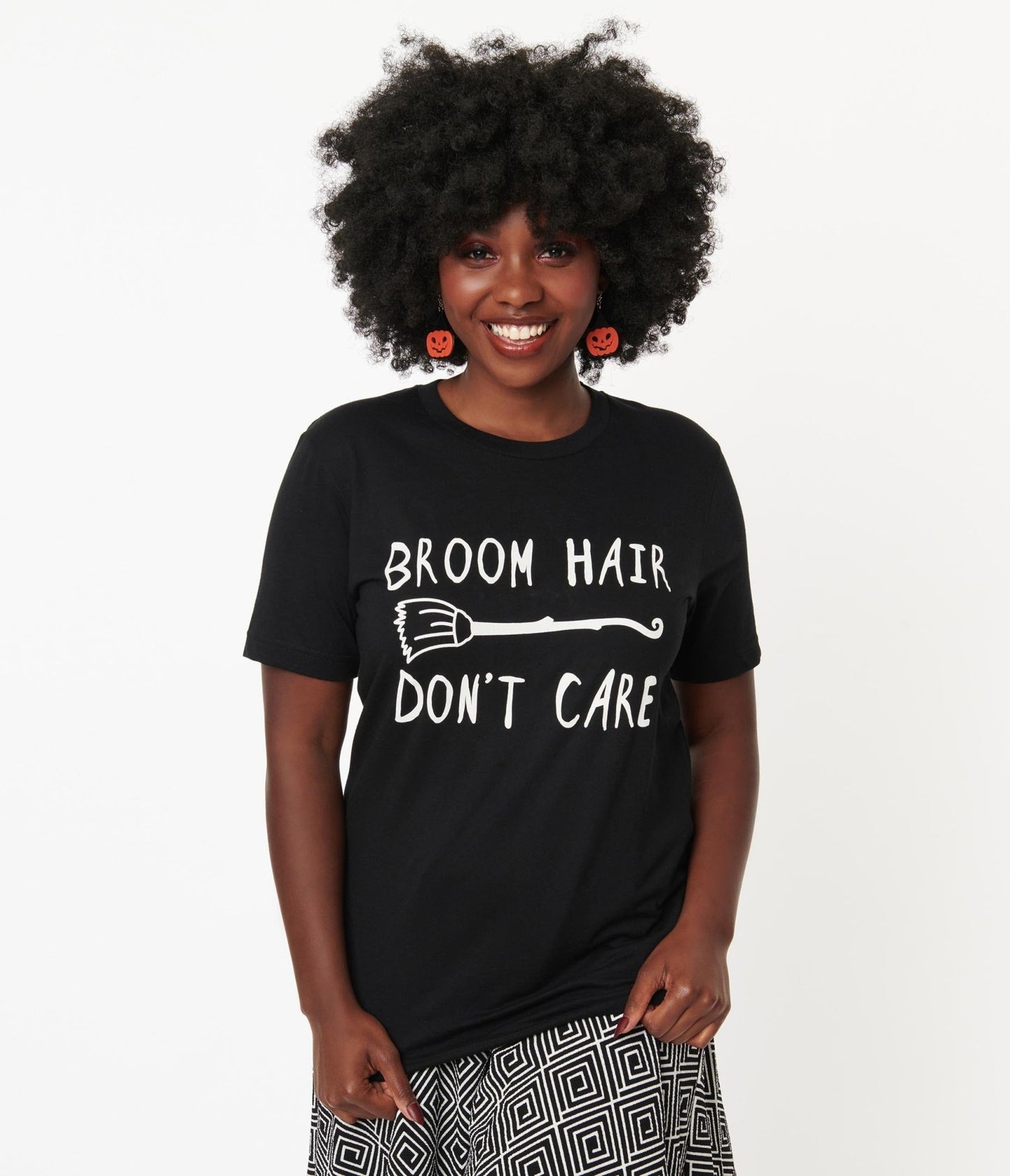 Broom Hair Unisex Graphic Tee - Unique Vintage - Womens, HALLOWEEN, GRAPHIC TEES