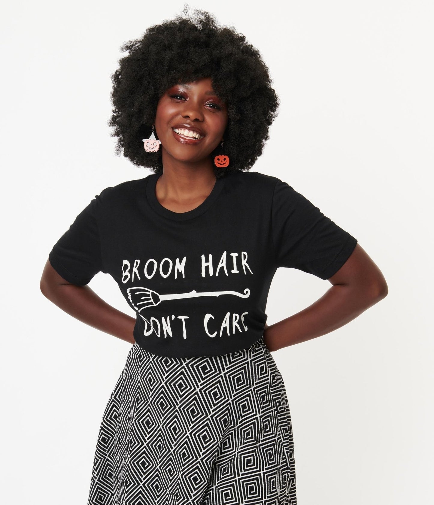 Broom Hair Unisex Graphic Tee - Unique Vintage - Womens, HALLOWEEN, GRAPHIC TEES