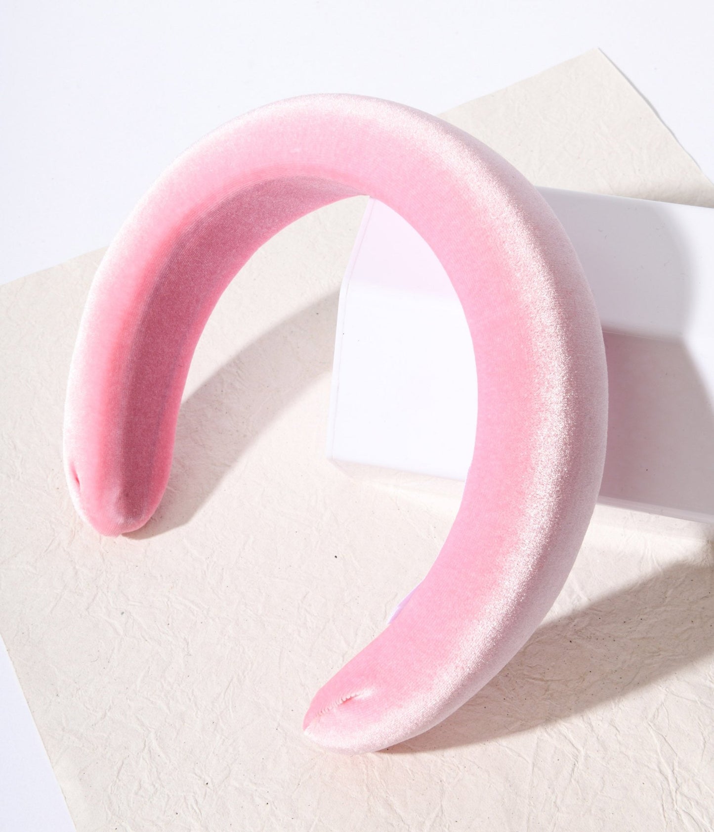 Candy Pop Pink Velvet Padded Blair Headband - Unique Vintage - Womens, ACCESSORIES, HAIR