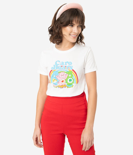 Care Bears x Unique Vintage Retro Skate Crew Fitted Tee - Unique Vintage - Womens, GRAPHIC TEES, TEES