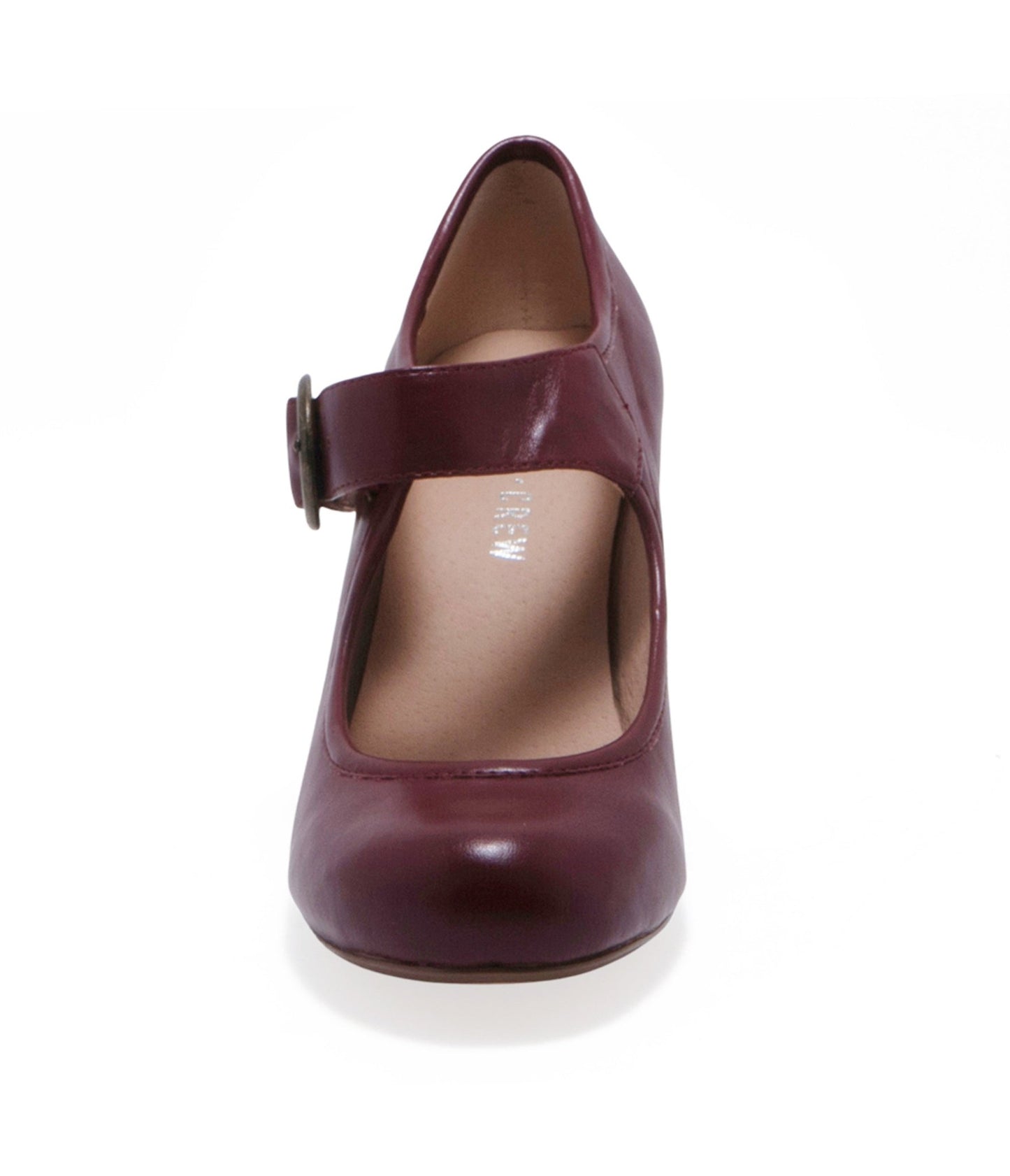 Chelsea Crew Burgundy Leatherette Mary Jane Madeline Heels - Unique Vintage - Womens, SHOES, HEELS