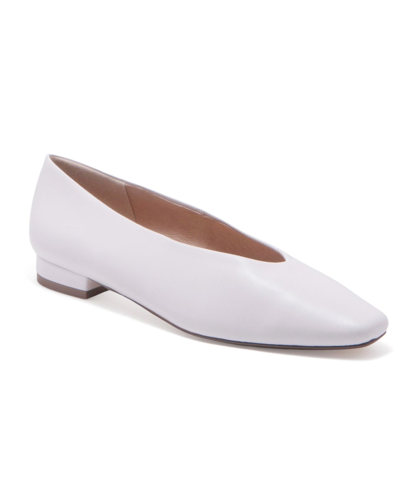 Chelsea Crew White Leather Slick Flats - Unique Vintage - Womens, SHOES, FLATS