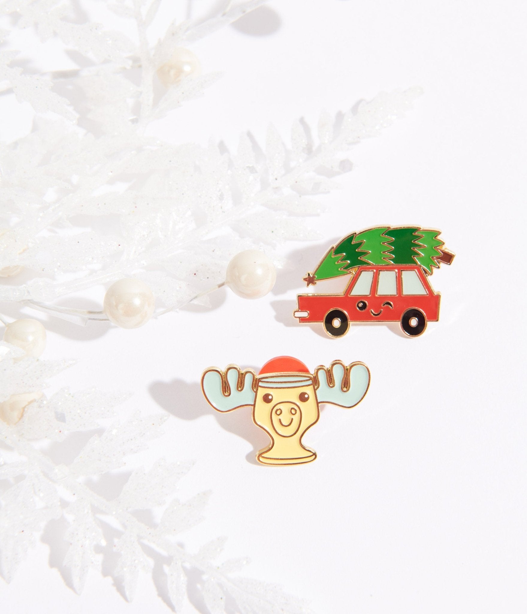 Christmas Vacation Enamel Pin Set - Unique Vintage - Womens, ACCESSORIES, JEWELRY