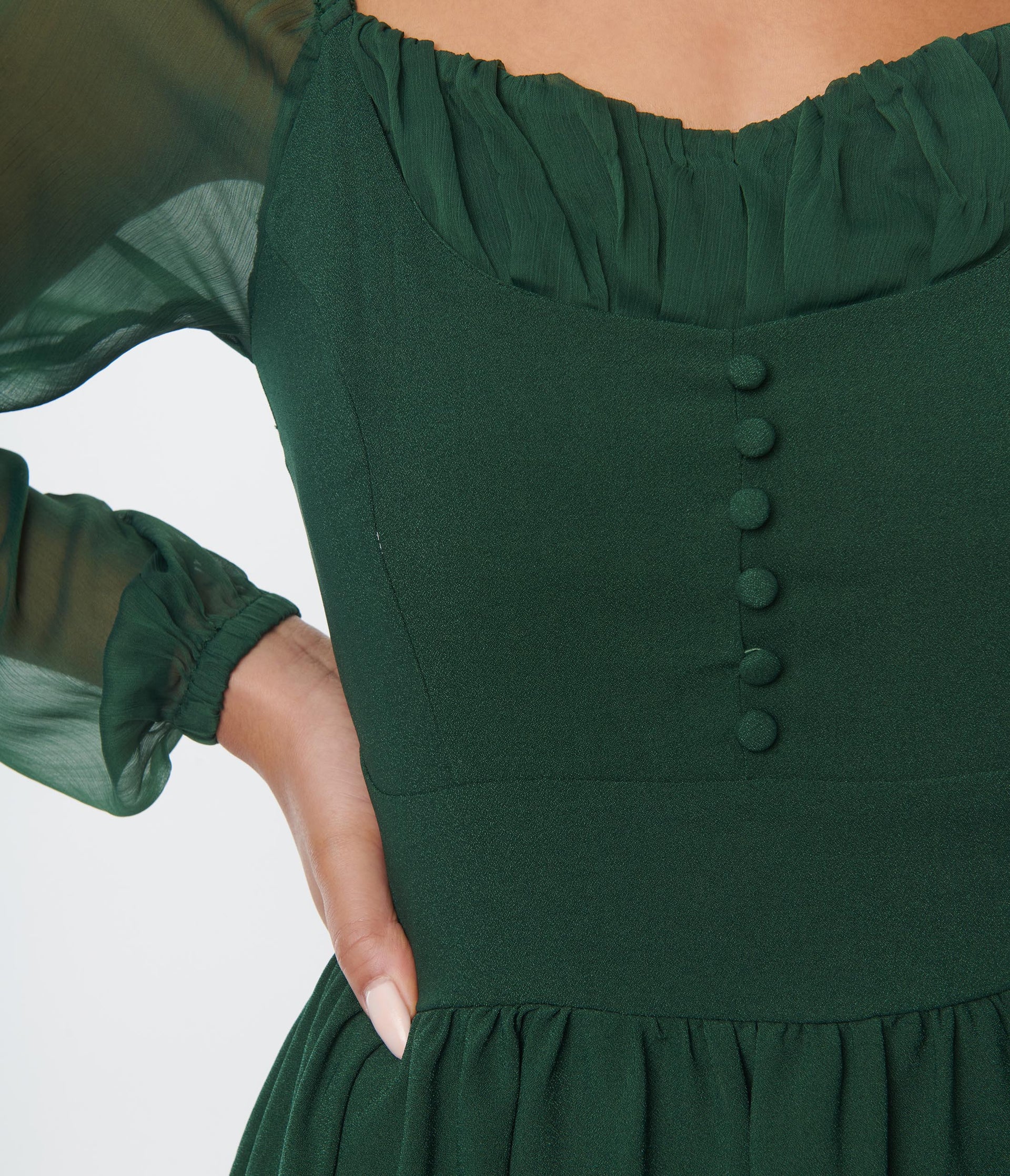 Green Dior Swing Dress - Unique Vintage - Womens, DRESSES, SWING