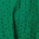 Green Eyelet Ruffle Sleeve Swing Dress - Unique Vintage - Womens, DRESSES, SWING