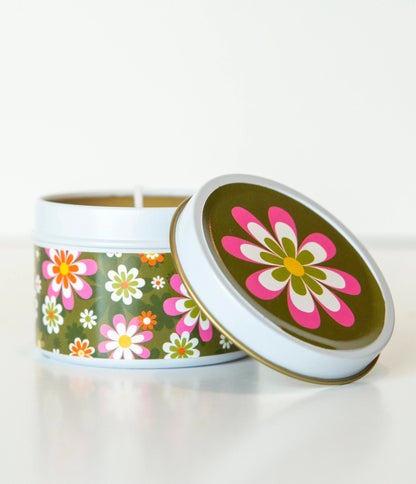 Groovy Flower Travel Candle - Unique Vintage - Womens, ACCESSORIES, GIFTS/HOME