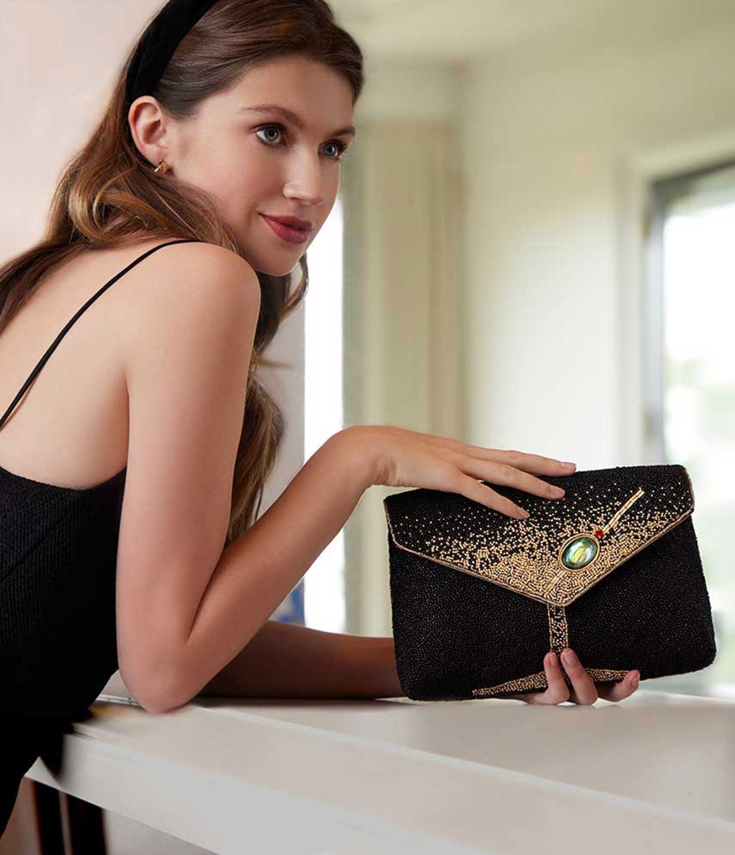 Mary Frances Olive You Crossbody Clutch - Unique Vintage - Womens, ACCESSORIES, HANDBAGS