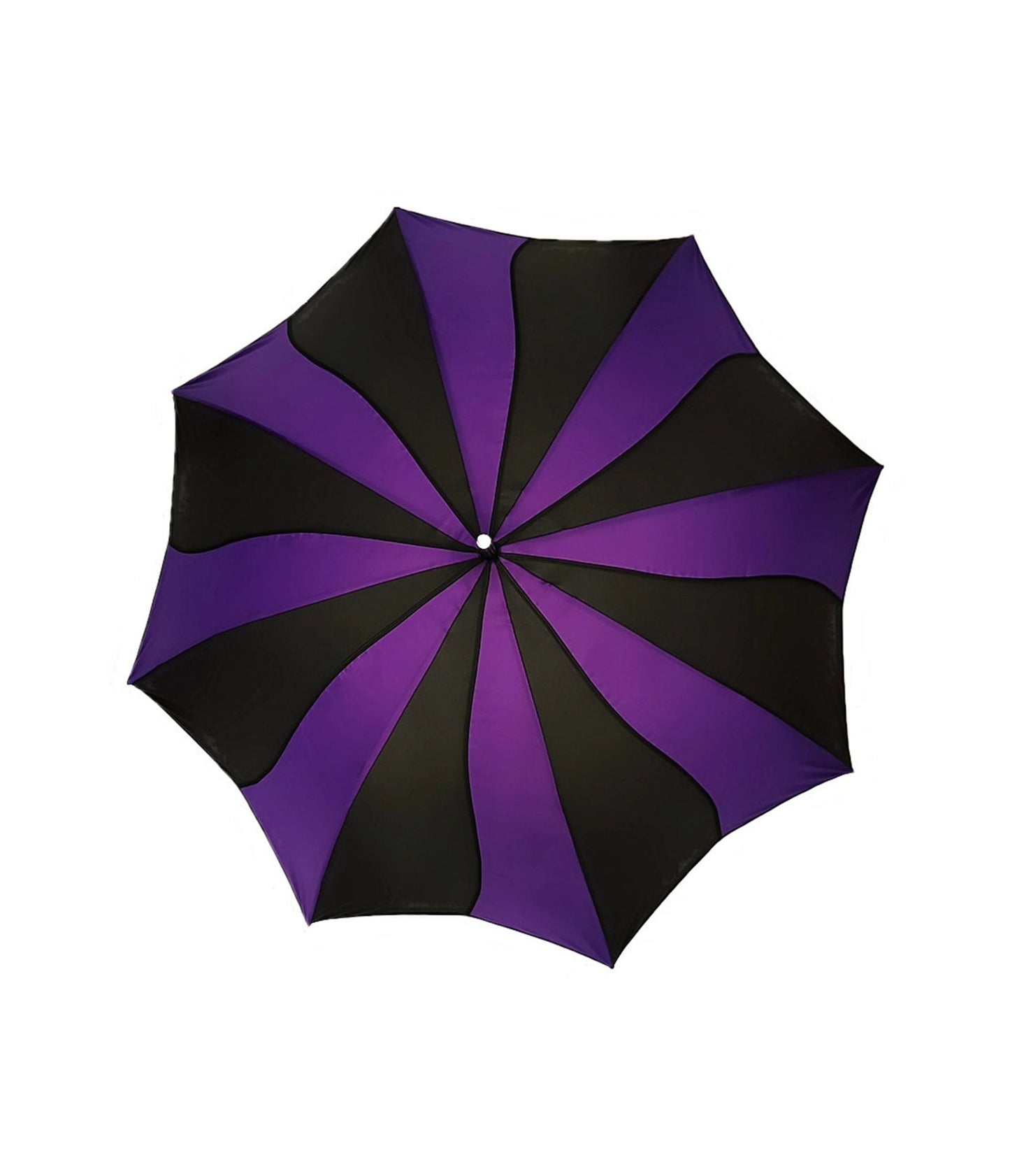 Purple & Black Striped Umbrella - Unique Vintage - Womens, ACCESSORIES, UMBRELLAS