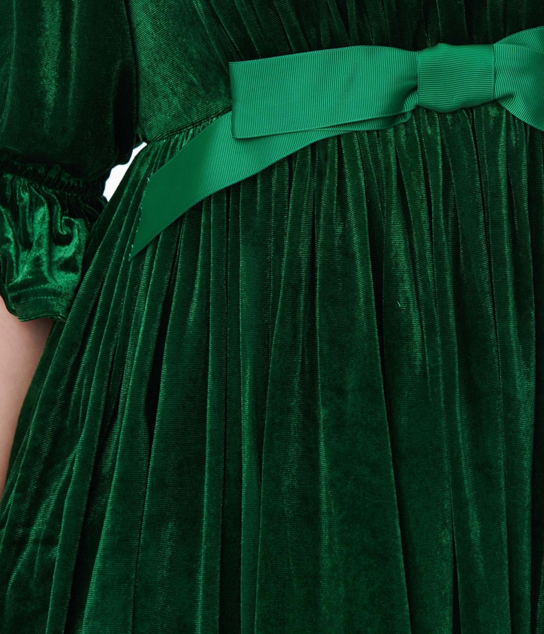 Smak Parlour Green Velvet Love Interest Babydoll Dress - Unique Vintage - Womens, DRESSES, BABYDOLL