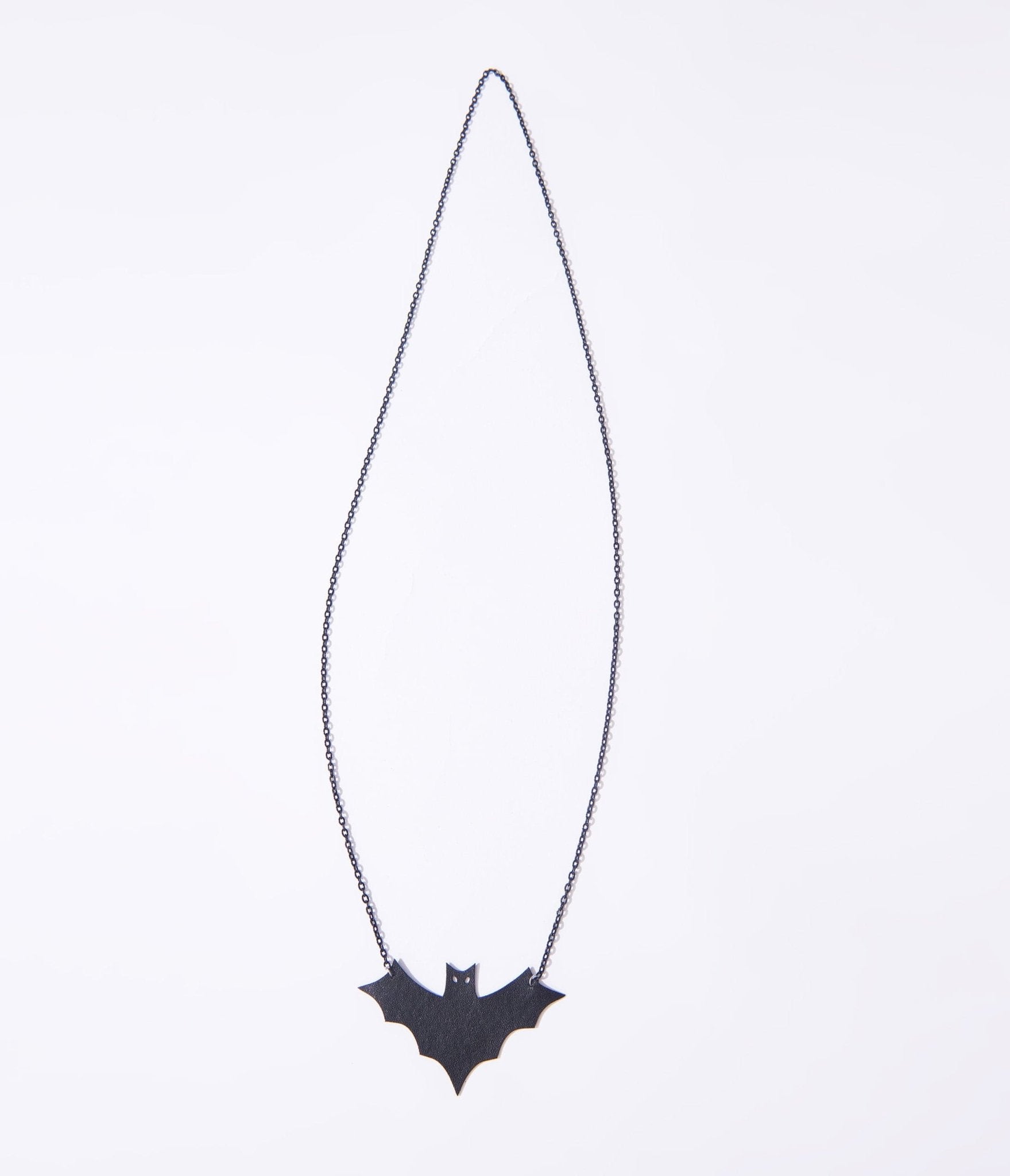Unique Vintage Black Bat Long Necklace - Unique Vintage - Womens, HALLOWEEN, ACCESSORIES