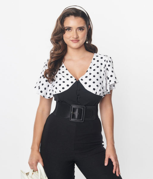 unique-vintage-black-white-dot