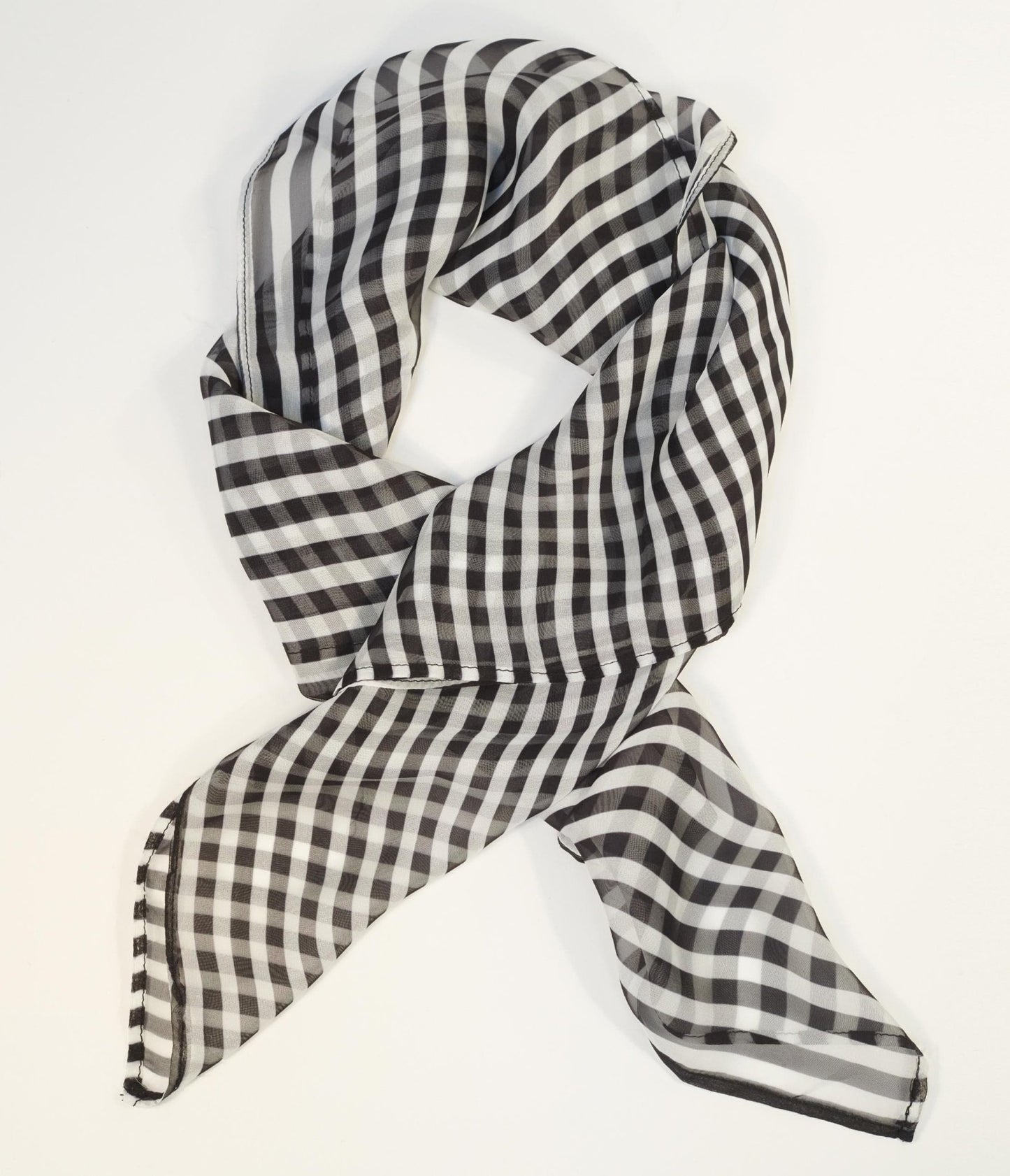 Unique Vintage Black & White Stripe Hair Scarf - Unique Vintage - Womens, ACCESSORIES, HAIR