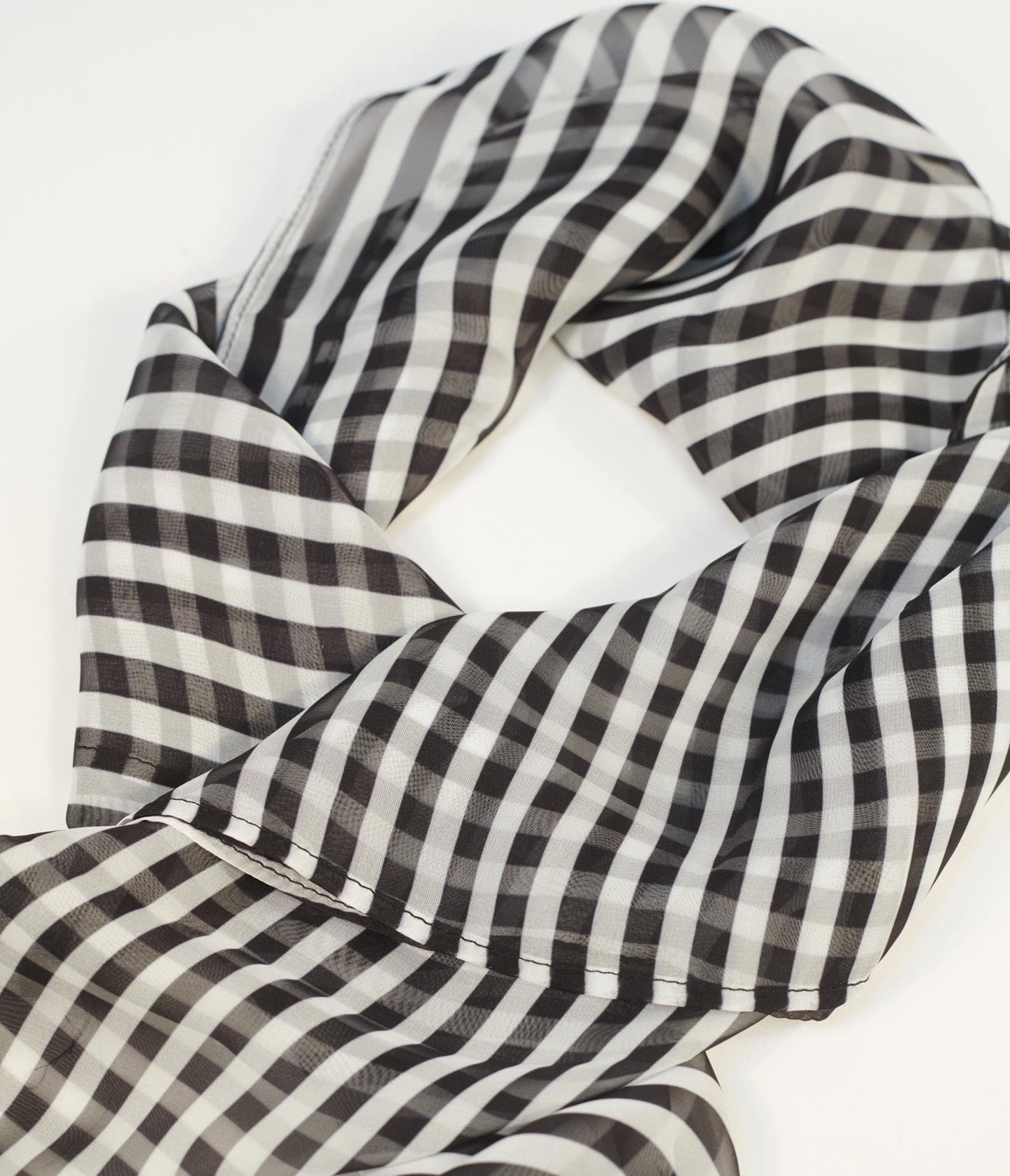 Unique Vintage Black & White Stripe Hair Scarf - Unique Vintage - Womens, ACCESSORIES, HAIR