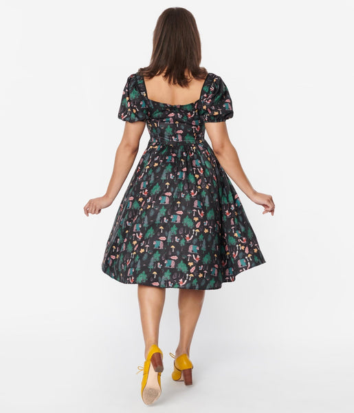 Vintage button top front dress