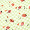 Unique Vintage Green Gingham & Ladybug Print Ruched & Ready Swim Top - Unique Vintage - Womens, SWIM, TOP