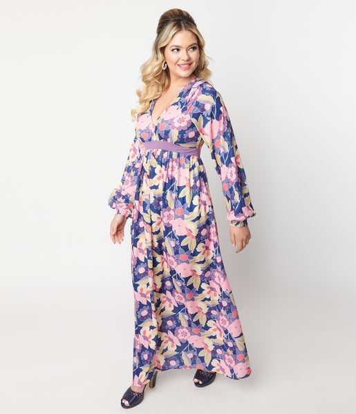Cupshe so gifted vintage printing maxi dress top