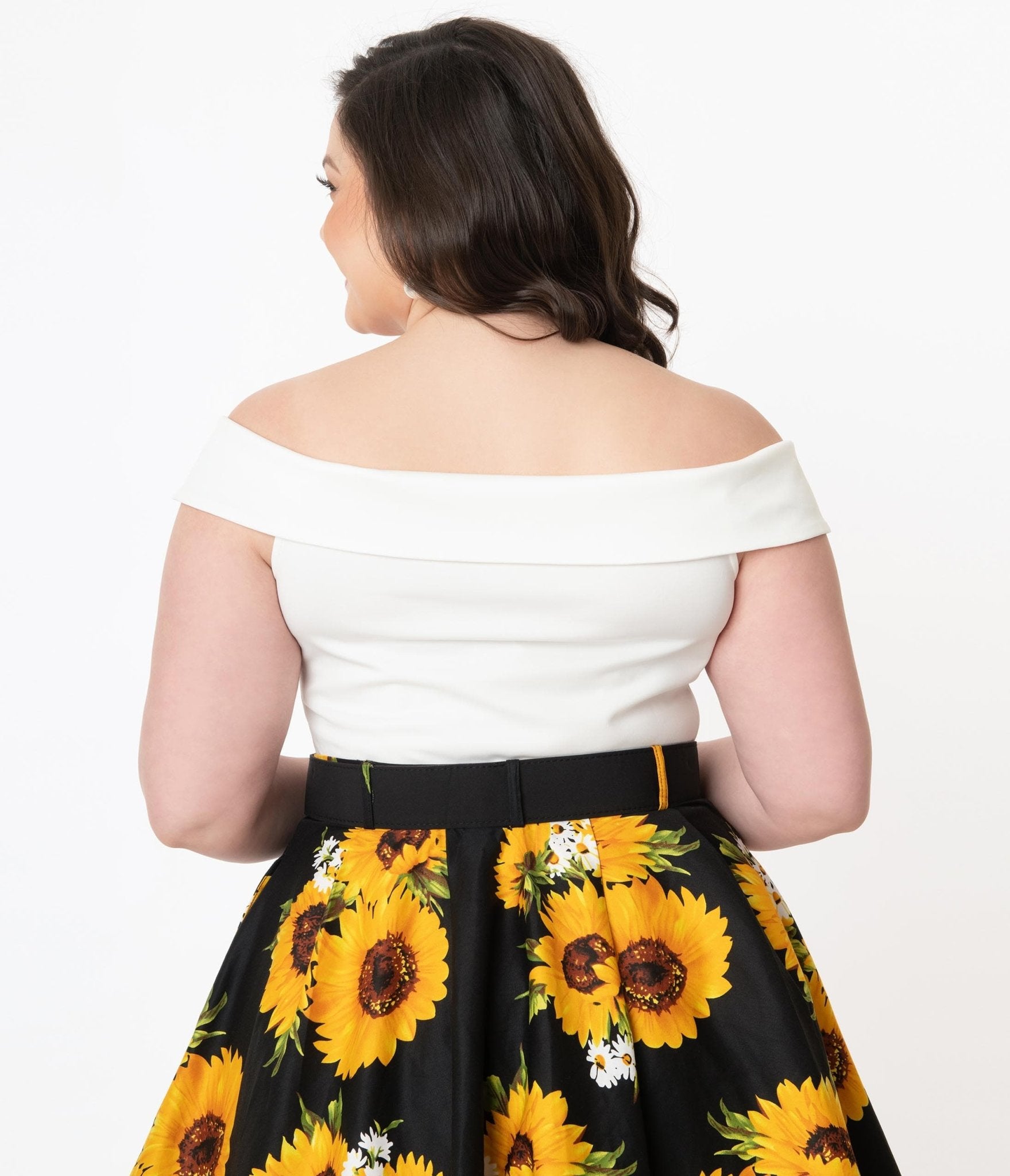 Unique Vintage Plus Size 1960s White Maraschino Top - Unique Vintage - Womens, TOPS, KNIT TOPS