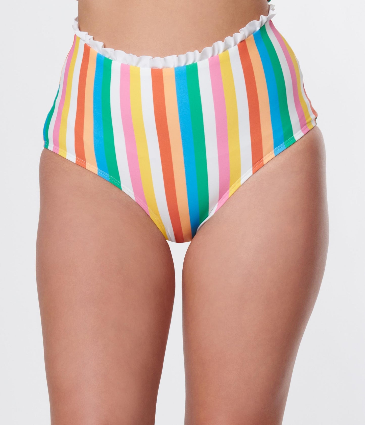 Unique Vintage Rainbow Striped Cape May Swim Bottoms - Unique Vintage - Womens, SWIM, BOTTOM