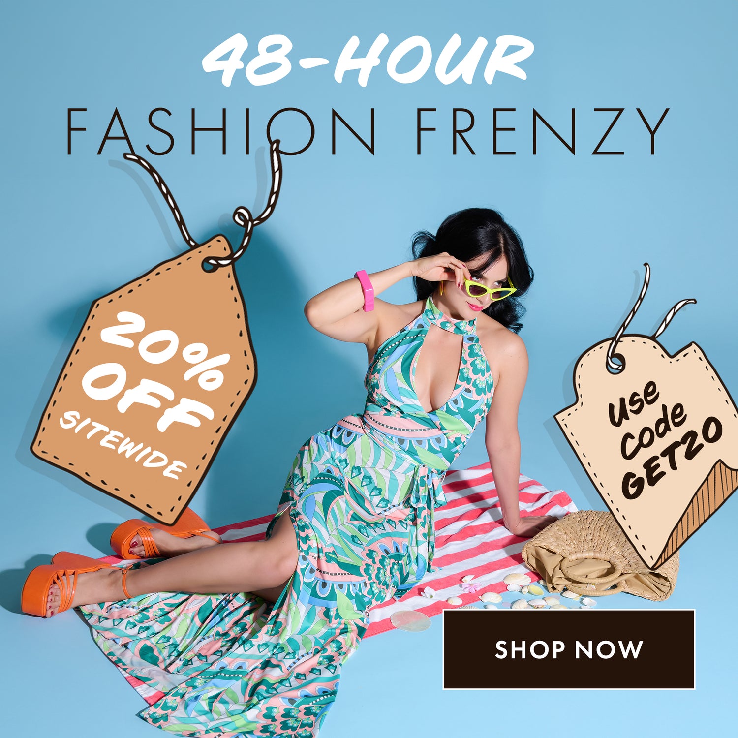 48 Hour Fashion Frenzy 20% Off Sitewide with Code GET20