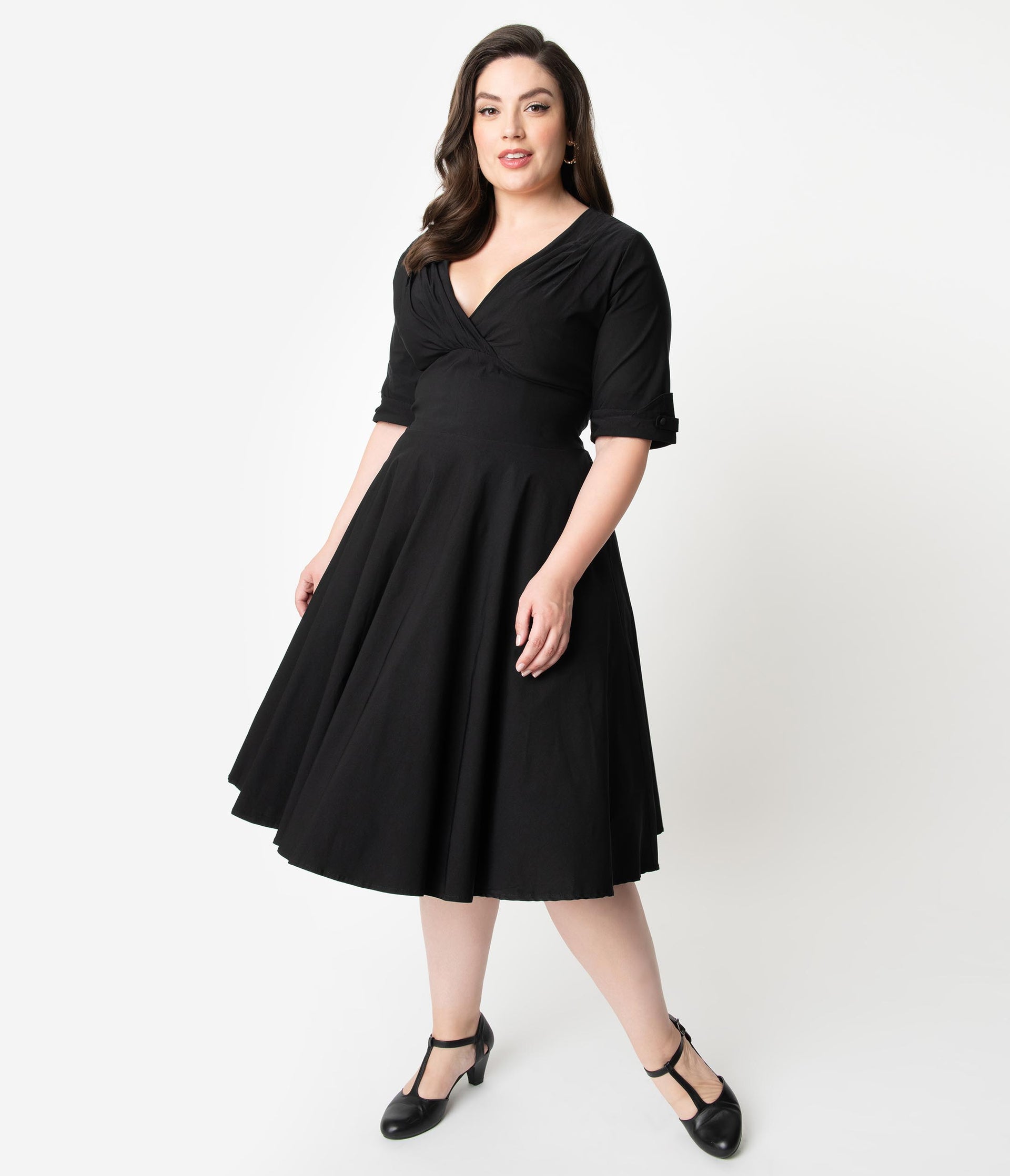 1x black dress Plus Size Melanie Asymmetric Maxi Dress main image 0
