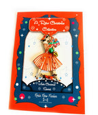 1950s Christmas Shopping Brooch - Unique Vintage - Womens, ACCESSORIES, JEWELRY