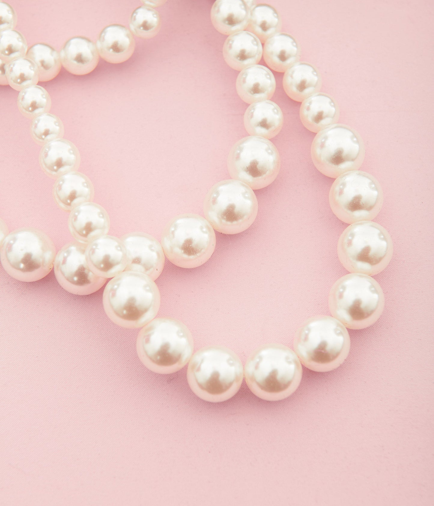 1950s Faux Pearl Multi Layered Necklace - Unique Vintage - Womens, ACCESSORIES, JEWELRY