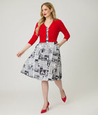 1950s Red Cardigan - Unique Vintage - Womens, TOPS, SWEATERS
