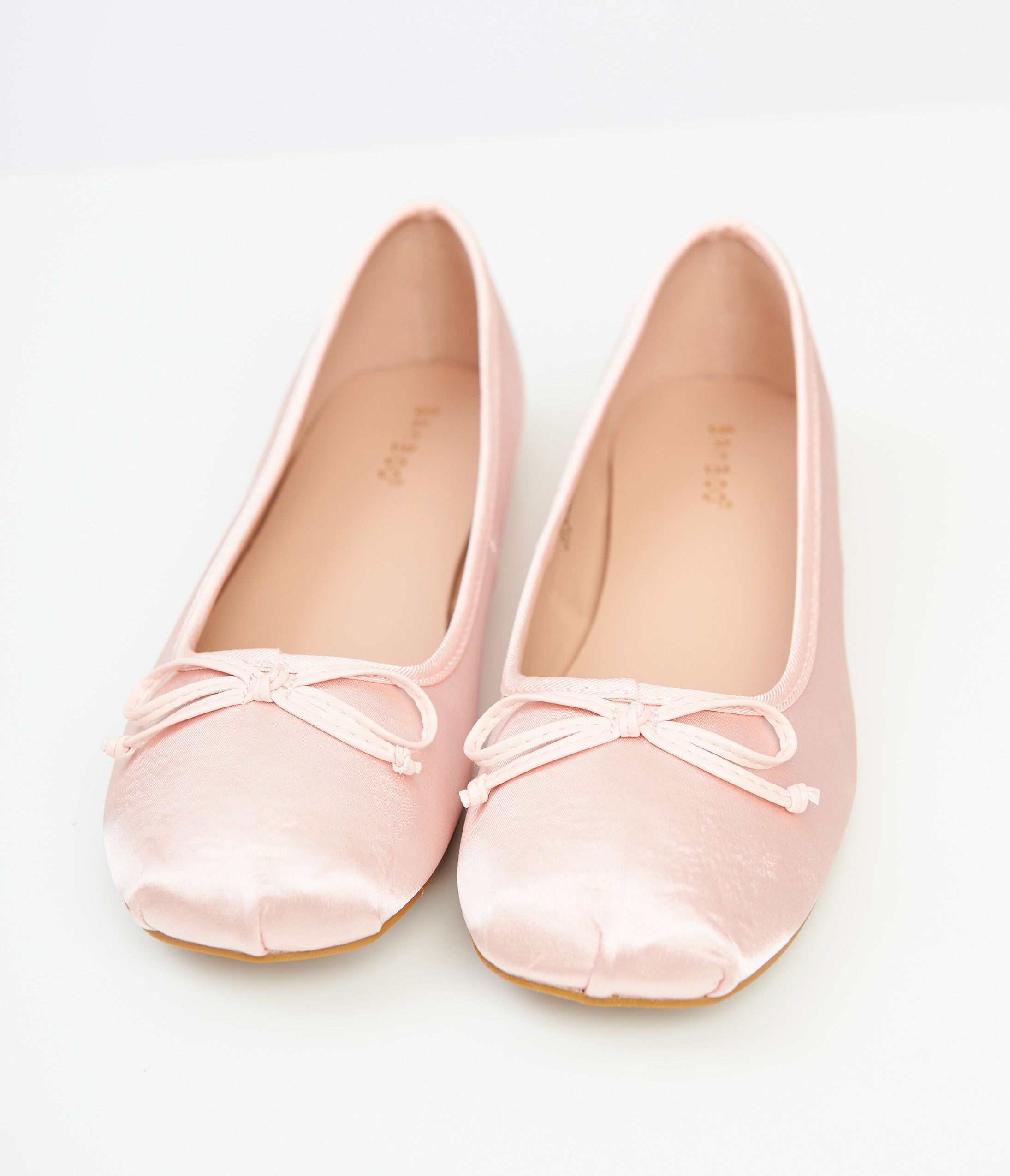 1960s Light Pink Satin Ballet Flats - Unique Vintage - Womens, SHOES, FLATS