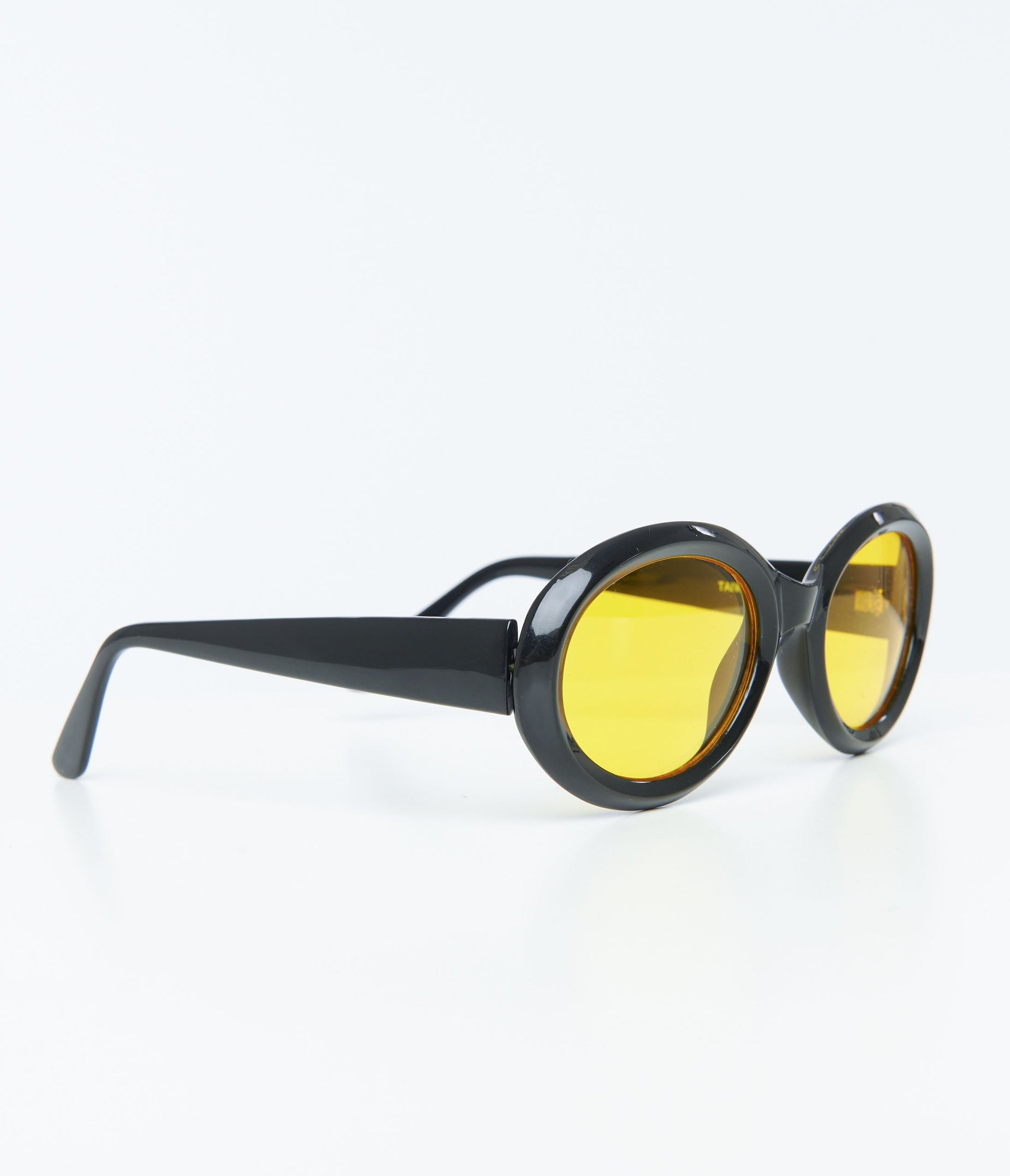 1970s Black Oval Roc Sunglasses - Unique Vintage - Womens, ACCESSORIES, SUNGLASSES