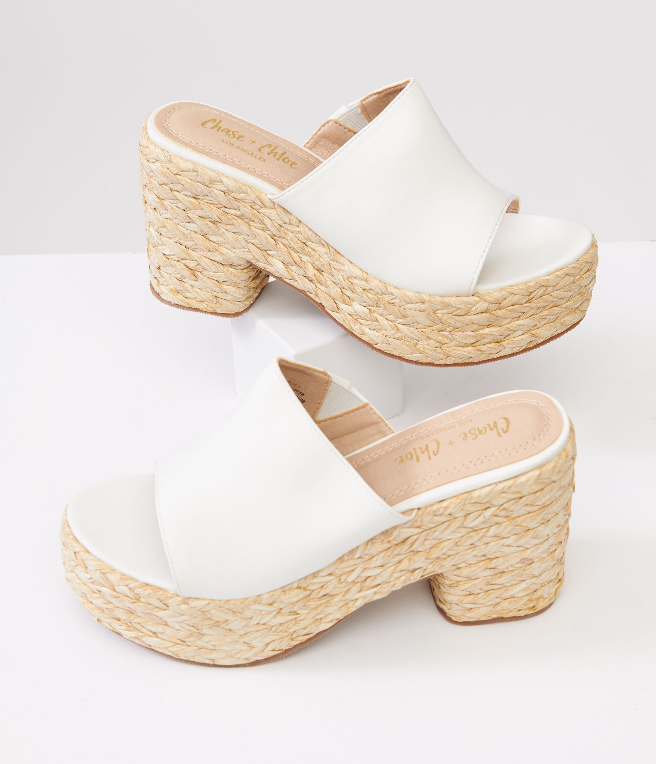 Woven platform shoes hotsell