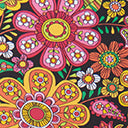 Unique Vintage 1960s Kaleidoscope Floral Daphne Swim Bottoms - Unique Vintage - Womens, SWIM, BOTTOM