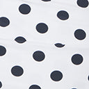Unique Vintage White & Black Polka Dot Ruffle Sheath Swimsuit - Unique Vintage - Womens, SWIM, 1 PC